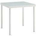 Modway Furniture 20 H x 19.5 W x 19.5 D in. Harmony Outdoor Patio Aluminum Side Table, White EEI-2604-WHI